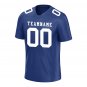 Custom Blue Football Jersey Player Fans Team Uniforms For Adult and Youth