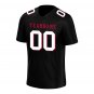 Custom Black Red Football Jersey Player Fans Team Uniforms For Adult Youth