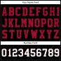 Custom Black Red Football Jersey Player Fans Team Uniforms For Adult Youth