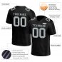 Custom Black Gray Football Jersey Player Fans Team Uniforms For Adult  Youth