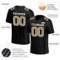 Custom Black Glod Football Jersey Player Fans Team Uniforms For Adult  Youth