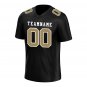 Custom Black Glod Football Jersey Player Fans Team Uniforms For Adult  Youth