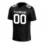 Custom Black Football Jersey Player Fans Team Uniforms For Adult Youth