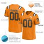 Custom Bay Orange Football Jersey Athletic Shirt For Adult Youth Unisex