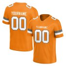 Custom Bay Orange Football Jersey Athletic Shirt For Adult Youth