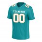Custom Aqua Football Jersey Player Fans Team Uniforms For Adult Youth