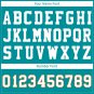 Custom Aqua Football Jersey Player Fans Team Uniforms For Adult Youth