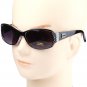 Womens Oval Wrap Rhinestones Sunglasses Fashion Designer Shades Celebrity Bling