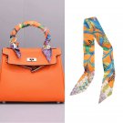 Women Scarf Wrap Hair Ribbon Handbag Handle Neck Headware Accessories 100% SILK