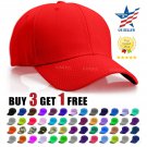Solid Plain Baseball Cap Trucker Camo Blank Hat Ball Men Women Adjustable VC