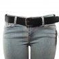 NEW Thick Wide Bonded Leather Belt w/ Removable Silver Buckle 12 Bright Colors!