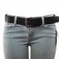 NEW Thick Wide Bonded Leather Belt w/ Removable Silver Buckle 12 Bright Colors!