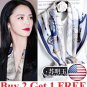 Women's Horse Hijab Scarf Silk Satin Headscarf Shawl Scarfs 35" head Wrap durag