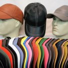 New 100% Genuine Real Lambskin Leather Baseball Cap Hat Sport Visor 31 COLORS
