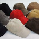 100% REAL GENUINE Lambskin Suede Leather Baseball Cap Hat Sport Visor 9 COLORS