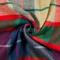 Winter Unisex 100% Cashmere Plaid Scotland Made Solid Striped Scarves Wool Scarf