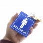 2 Pack Restroom Pass Keychains (1 Mens / 1 Womens) Flexible Bathroom Key Chains