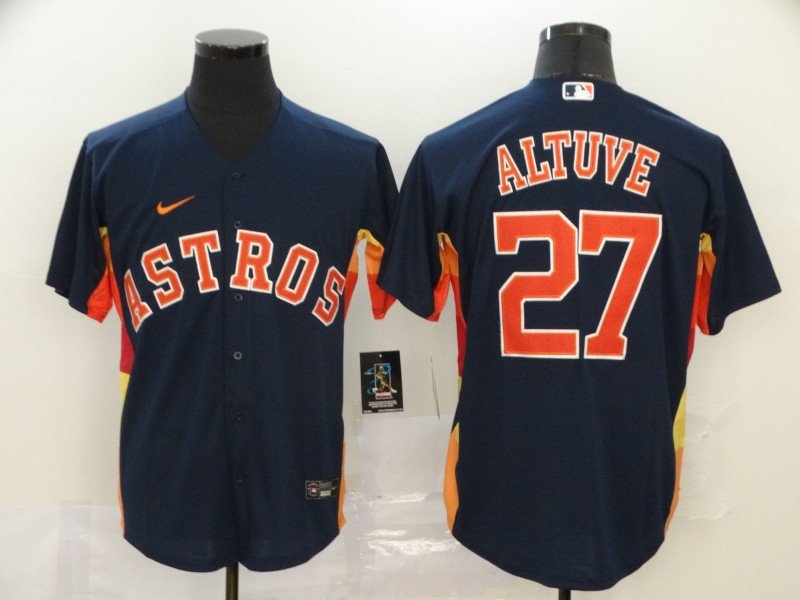 Astros Jose Altuve Baseball Jersey Navy