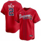 Atlanta Braves Jorge Soler Red 2024 Alternate Limited Stitched Baseball Jersey