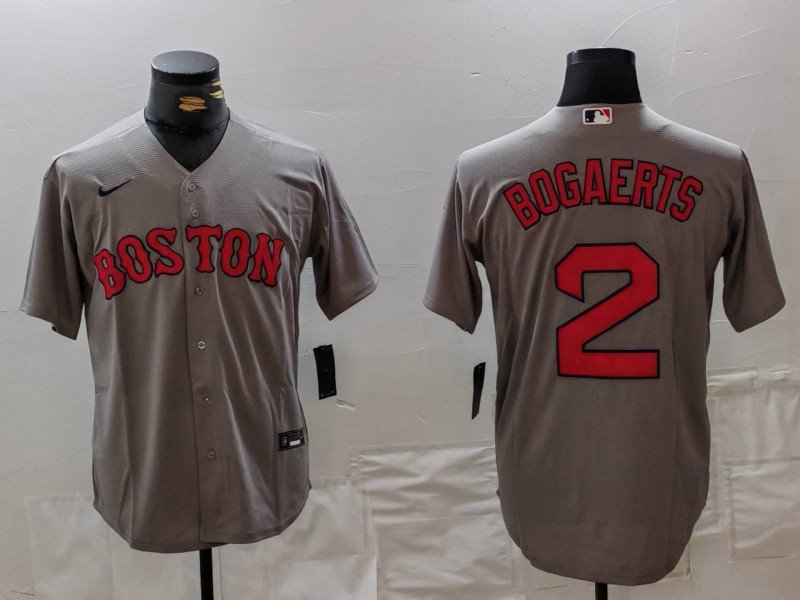 Boston Red Sox Xander Bogaerts Grey Stitched Baseball Jersey