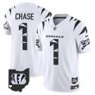 Cincinnati Bengals Ja'Marr Chase White 2024 F.U.S.E. Special Vapor Football Jersey