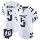 Cincinnati Bengals Tee Higgins White 2024 F.U.S.E. Special Vapor Football Jersey