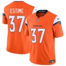 Denver Broncos Audric Estime Orange 2024 F.U.S.E. Vapor Limited Football Jersey