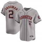 Houston Astros Alex Bregman Gray 2024 Away Baseball Jersey