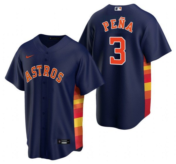 Houston Astros Jeremy Pena Cool Baseball Jersey Navy