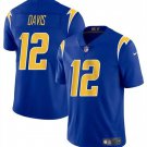 Los Angeles Chargers Derius Davis Royal 2024 Vapor Limited Football Jersey