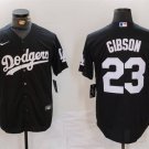 Los Angeles Dodgers Kirk Gibson Black Cool Base Stitched Baseball Jersey