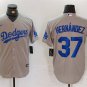 Los Angeles Dodgers Teoscar Hernandez Grey 2024 Away Stitched Baseball Jersey