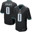 Men & Youth #0 D'andre Swift Philadelphia Eagles Game Black Jersey