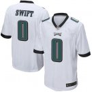 Men & Youth #0 D'andre Swift Philadelphia Eagles Game White Jersey