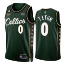 Men & Youth #0 Jayson Tatum Boston 2022-23 City Edition Dark Green Jersey