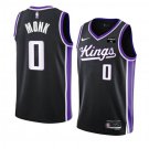 Men & Youth #0 Malik Monk Sacramento Kings 2023-24 Icon Edition Black Jersey