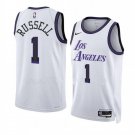 Men & Youth #1 D'Angelo Russell Los Angeles Lakers 2022-23 City Edition White Jersey