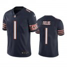 Men & Youth #1 Justin Fields Chicago Bears Color Rush Limited Navy Blue Jersey