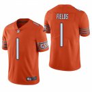 Men & Youth #1 Justin Fields Chicago Color Rush Limited Orange Jersey
