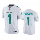 Men & Youth #1 Tua Tagovailoa Miami Color Rush Limited White Jersey