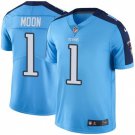 Men & Youth #1 Warren Moon Tennessee Titans Color Rush Limited Blue Jersey
