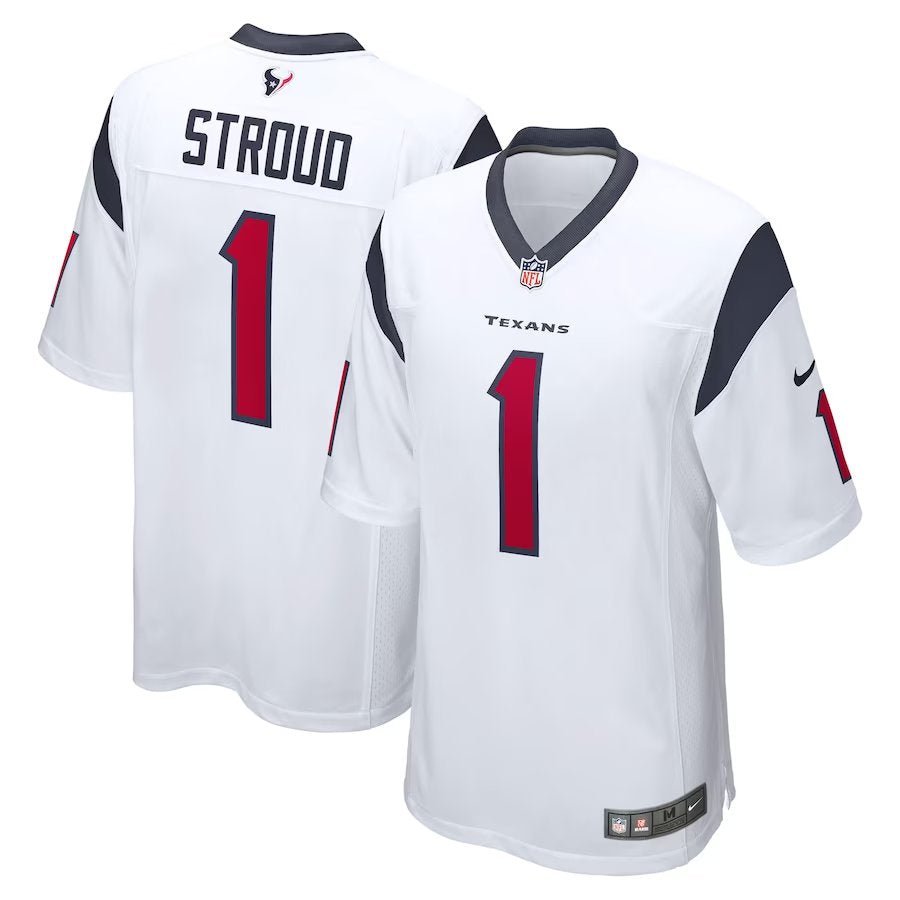 Men & Youth #1 Will Anderson Jr. Houston Texans White Stitched Jersey