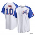 Men & Youth #10 Chipper Jones Atlanta Braves City Connect White Jersey