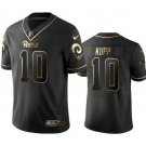 Men & Youth #10 Cooper Kupp Los Angeles Black Golden Edition Jersey