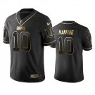 Men & Youth #10 Eli Manning New York Giants Black Golden Edition Jersey