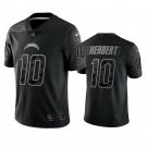 Men & Youth #10 Justin Herbert Los Angeles Chargers Black Reflective Limited Jersey