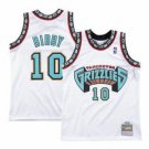 Men & Youth #10 Mike Bibby Vancouver Grizzlies White Jersey