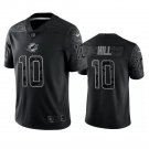 Men & Youth #10 Tyreek Hill Miami Dolphins Black Reflective Limited Jersey