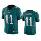 Men & Youth #11 A.J. Brown Philadelphia Eagles Color Rush Limited Green Jersey