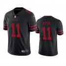 Men & Youth #11 Brandon Aiyuk San Francisco 49ers Color Rush Vapor Limited Black Jersey